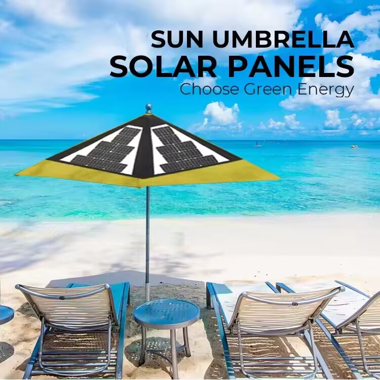 Umbrella shape Solar Panel application photo