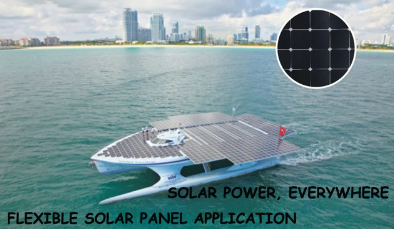 Semi Flexible Solar Panel applicate pictures