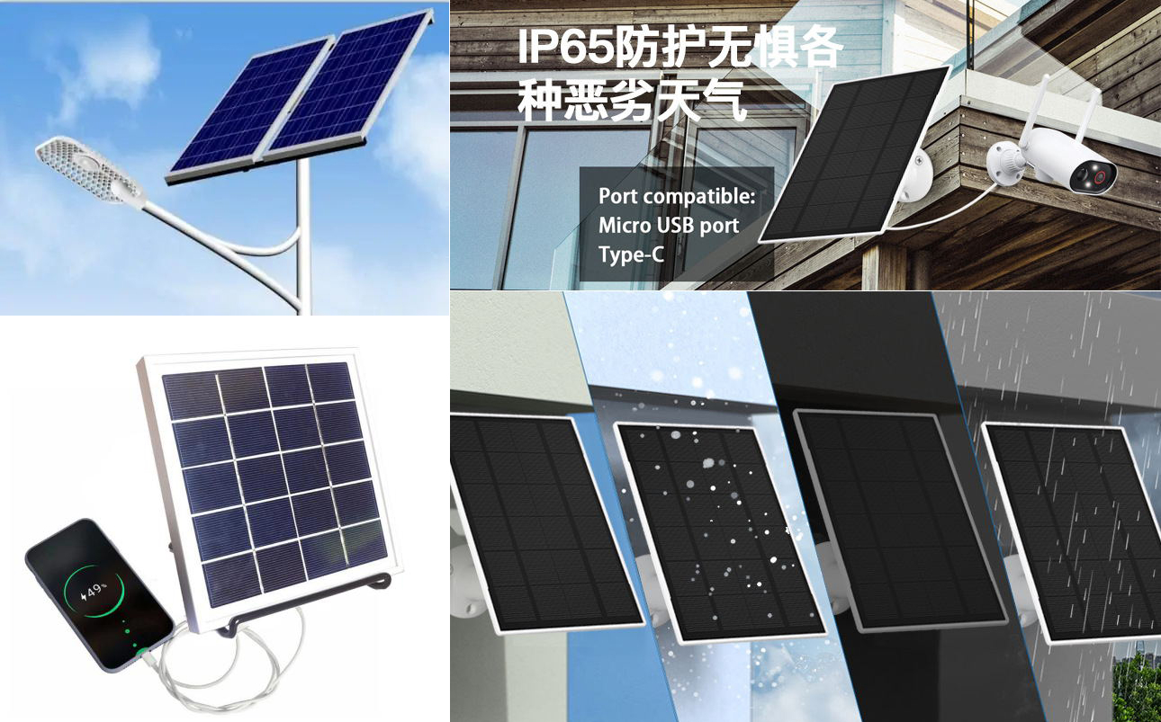 10w glass solar panel applicate