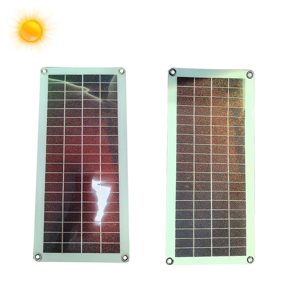 red color solar panel