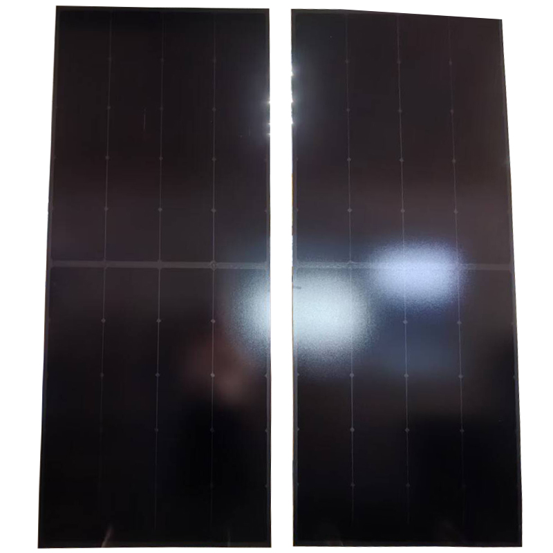 black color solar module