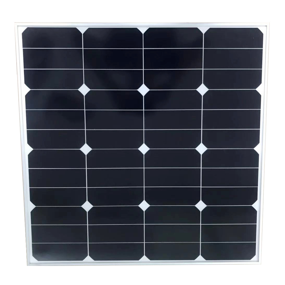 60W sunpower glass solar panel 550*550*30mm with Al-frame customization