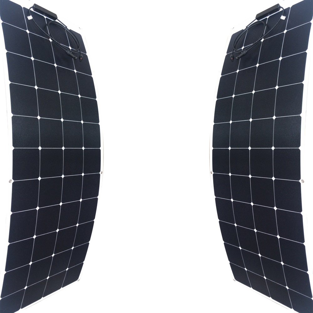 higher efficiency 24% light-weight solar panel 1460*540mm sunpower ETFE solar panel for RV, boat 