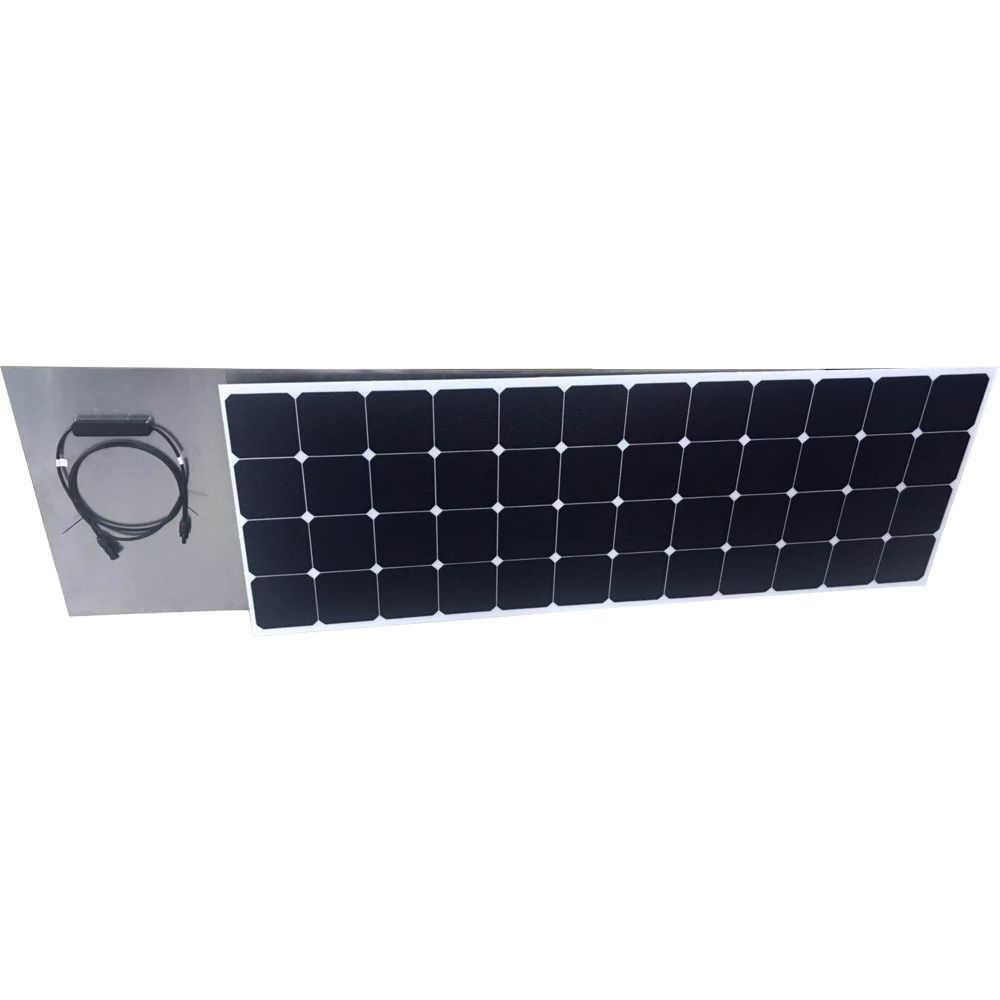 ETFE sunpower solar panel 4*12 series 24-27v with rigid aluminum plate