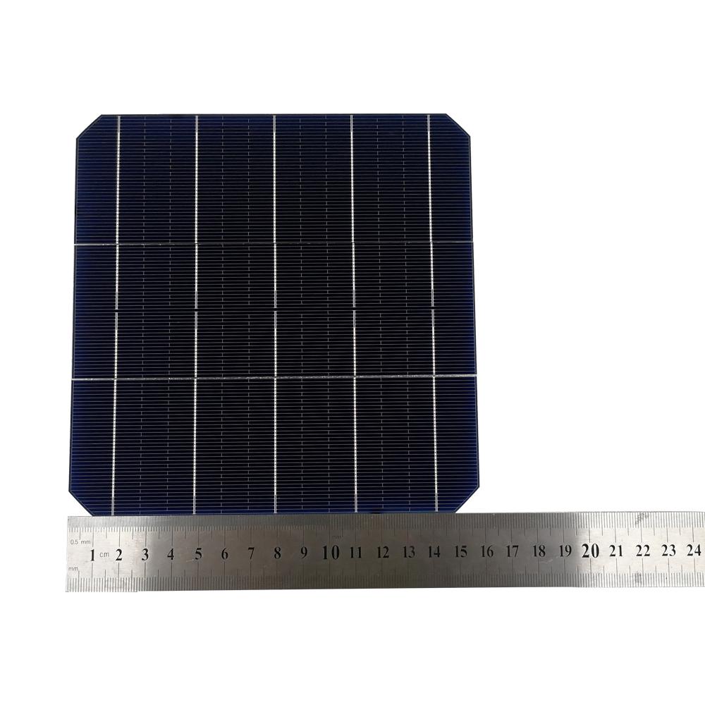 156.75mm M2 PERC 22.5% cutting size 1/3 mono solar cell 