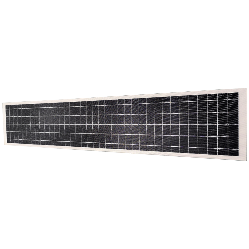 12v 24v ETFE 65w Ultra Lightweight flexible strip Solar Panel customization