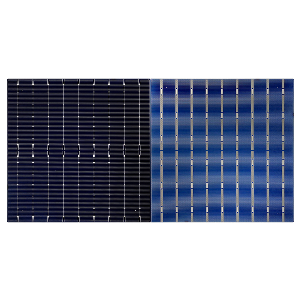 N type mono bifacial hjt solar cell 158.75 mm  9bb solar cells