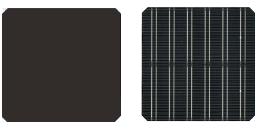 High Efficiency IBC 166 x 166 mm 23.9% 6.54W solar cell module  backcontact