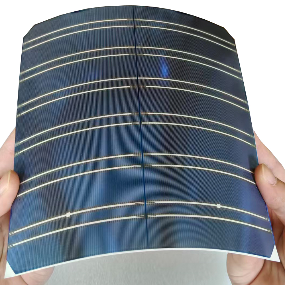 N type monocrystalline IBC interdigitated back contact solar cell 166*166mm 24.5% with high energy conversion