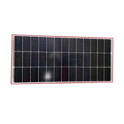 N-type Glass Solar Panel Red Blue Frame 145W 20V High Efficiency Half Cut Cell 570*1230mm Glass Solar Panel