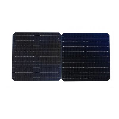 High efficiency 23.4% topcon 166 x 166 mm 9bb  solar cell monocrystalline flexible bifacial solar panel cells