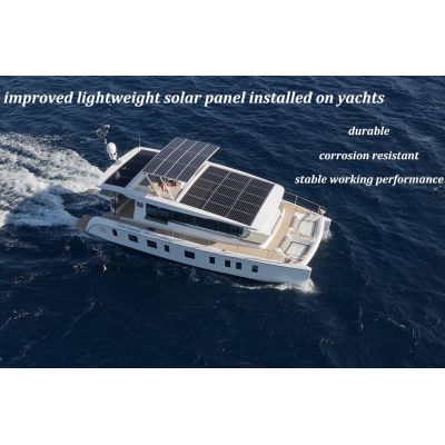 Hot Sale Customized Ultra Corrosion Resistant 120w Mono ETFE Flexible Marine Solar Panels built-in bypass diode for Yachts Boats Ship etc